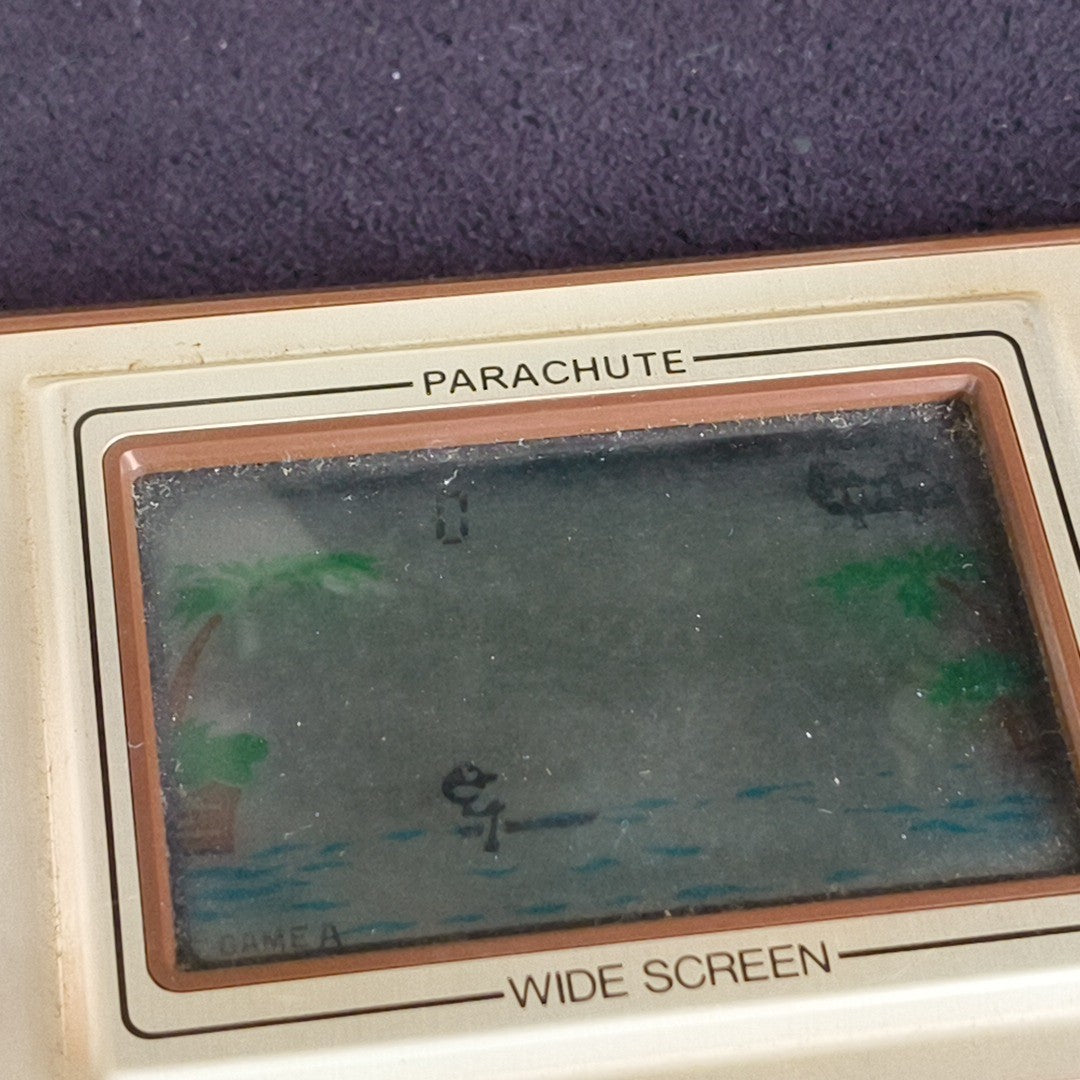 Boxed Nintendo Game & Watch Parachute PR-21 Retro Handheld Junk Burned LCD Japan