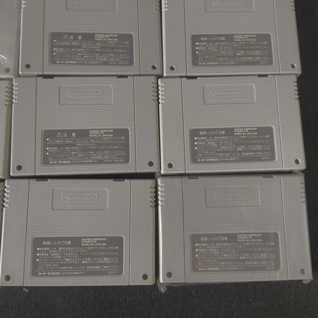 Bulksale lots of 16 Nintendo Super Famicom SFC SNES Game Cartridges set , Japan