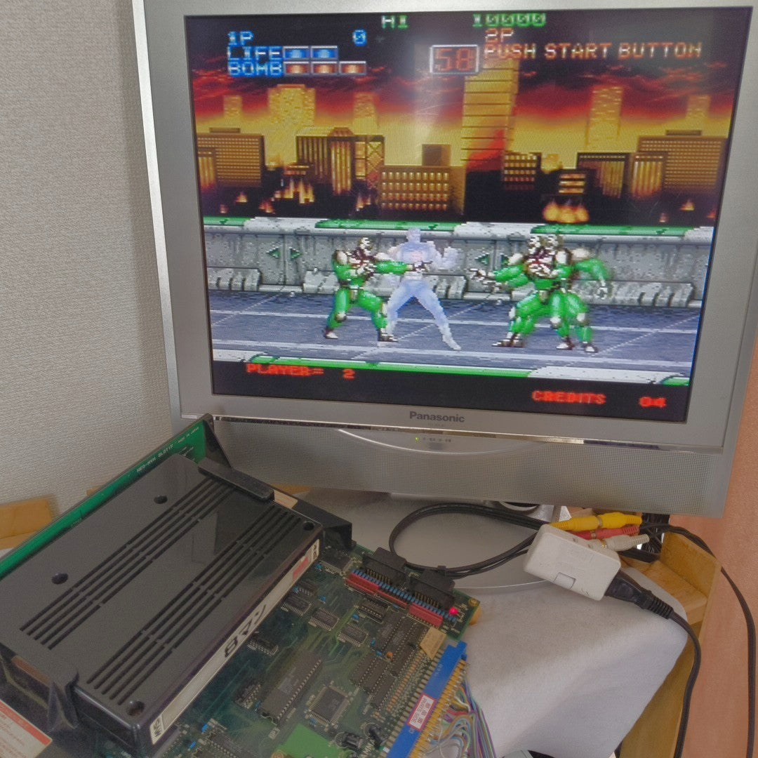 SNK NEO-GEO MVS 8 MAN Eightman Arcade Cartridge PCB Made in Japan Tested Working
