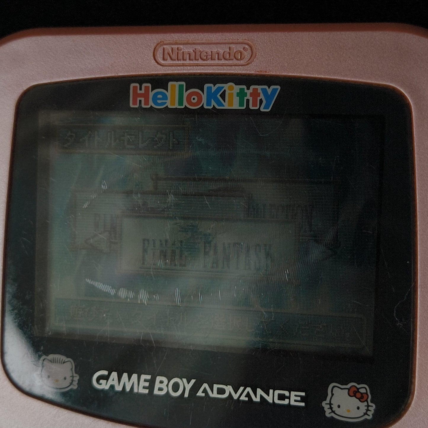 Nintendo Game Boy Advance Hello Kitty Pink Console GBA Tested Screen Bleed,Japan