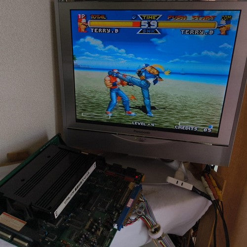REAL BOUT Fatal Fury Special RBS NEOGEO MVS Cartridge and Instruction cards set