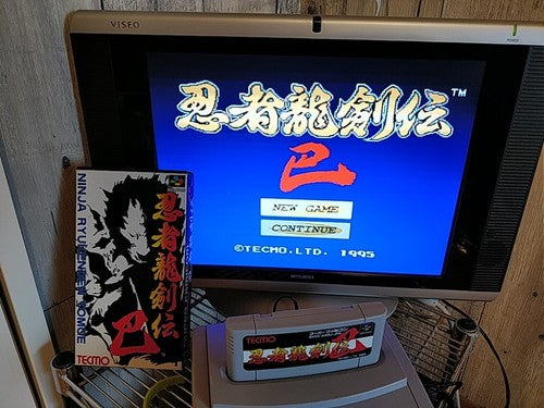 Ninja Ryukenden Tomoe Gaiden Super Famicom SNES SFC Cart, Manual, Box, Working