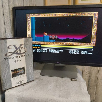 Ys III Wanderers from Ys Sharp X68000 Falcom Complete CIB 5.25 Floppy Working