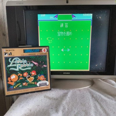 Libble Rabble SHARP X68000 Game disks w/ Manual, Pad, and Box, Working, Japan