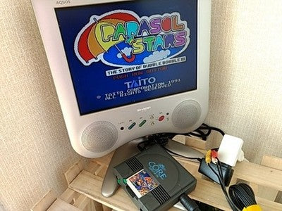 Parasol Stars Story of Bubble Bobble 3 Taito PC Engine HuCard Case Japan Working