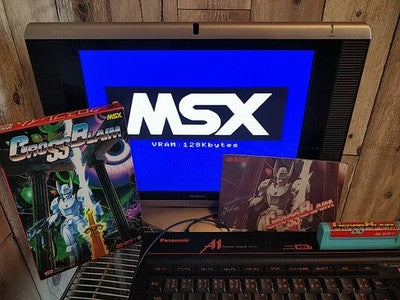 Cross Blaim db-Soft MSX MSX2 Cartridge Manual Complete Boxed Set Japan Working
