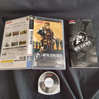 Metal Gear Solid PSP Lot 4 Games Peace Walker Portable Ops Plus Japan Import