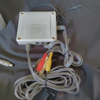 Nintendo Satellaview SFC BS-X Set with AV Selector Adapter Working Japan Import