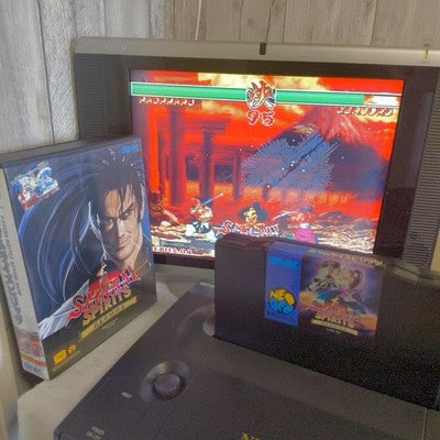SNK NEO GEO AES Max 330 Mega Pro Gear Spec Real Samurai Spirits Game Tested