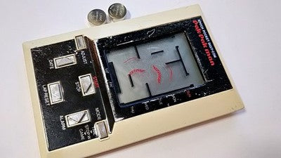 Vintage Epoch Pocket Digit-Com Game and Watch Pac-Man Clone Working Japan Import