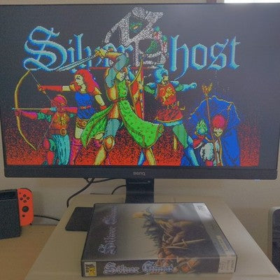 KSK Silver Ghost PC-8801 Floppy Disk Game Complete Set with Manual Japan Import