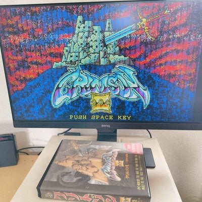 CRIMSON II NEC PC-8801 Japanese RPG Crystal Soft w/ Cloth Map & Manual, Working