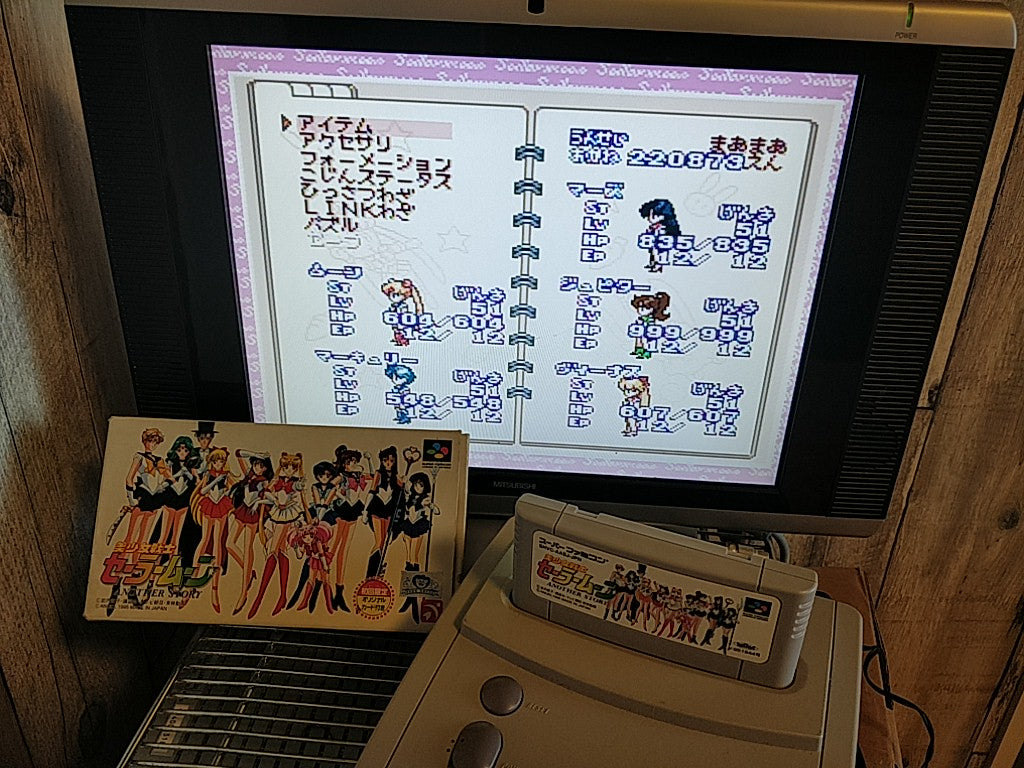 Bishoujo Senshi Sailor Moon Another Story Super Famicom SNES/SFC Boxed set-h1007