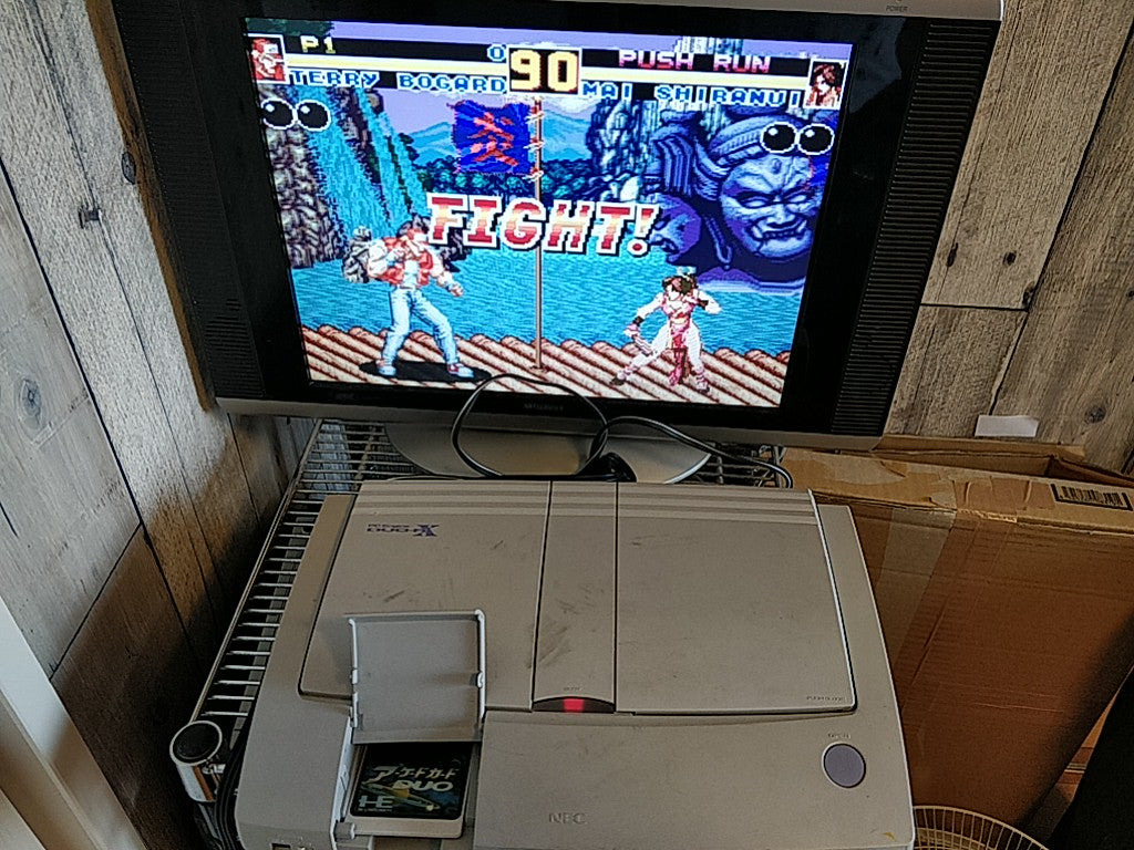 Arcade Card DUO NEC PC Engine TurboGrafx-16 PCE Hu-card and manual set-e0806-