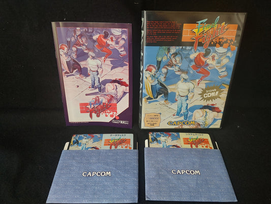 Final Fight CAPCOM SHARP X68000 Arcade Game w/Manual, Box No-CD, Working-g0408-