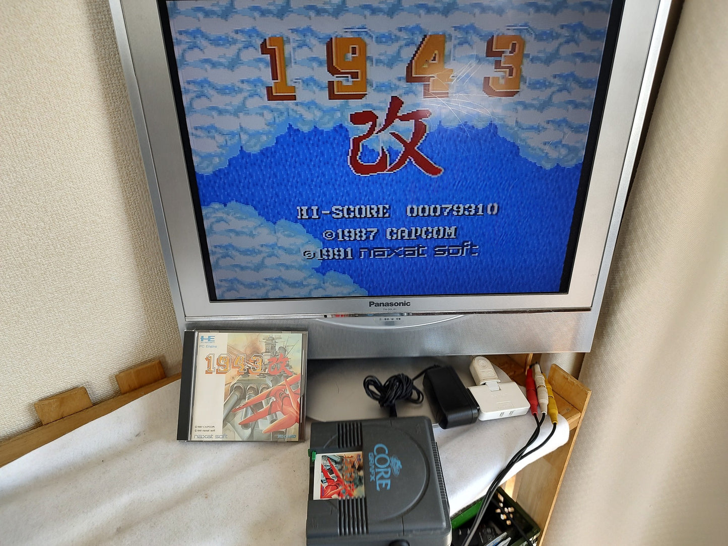 1943 KAI THE BATTLE OF MIDWAY NEC PC Engine TurboGrafx-16 game, Working-g0419-