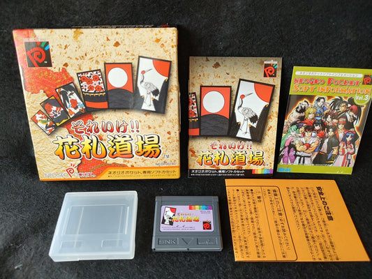 SOREIKE HANAFUDA DOUJOU NEOGEO Pocket color w/Manual, Box, Working-g0726-