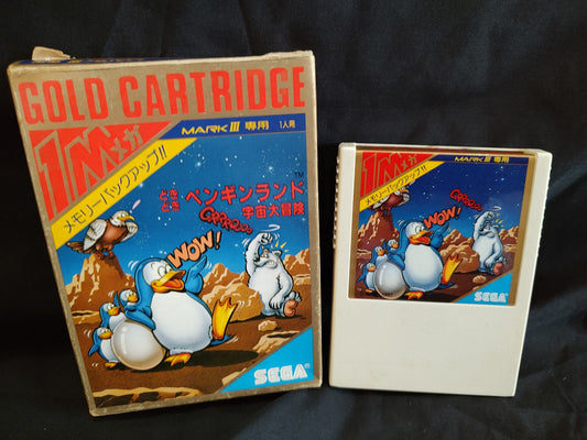 DokiDoki Penguin Land SEGA Master system MK-2000/Mark3 SG-1000 w/Box-g0729-