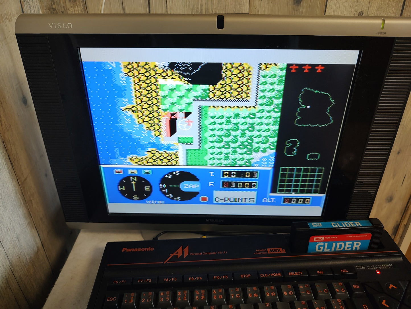 GLIDER for MSX /Game Cartrigde only/NTSC-J working-f0808-