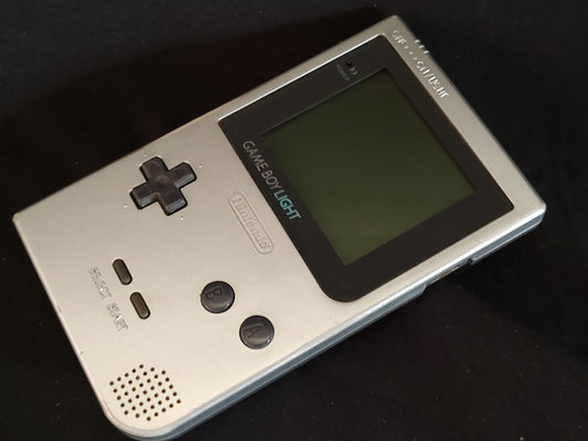 Nintendo Gameboy Light silver color console HGB-101, working-g1002-