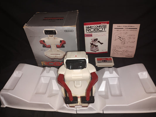 Nintendo Famicom Robot R.O.B.(Robotic Operating Buddy),with manual, Box-g1016-