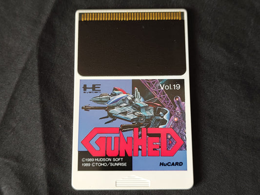 GUNHED NEC PC Engine TurboGrafx-16 PCE games, Working-g1023-