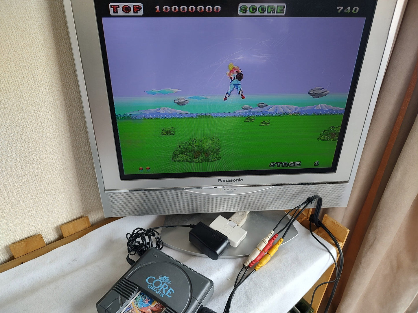 Space Harrier NEC PC Engine TurboGrafx-16 PCE game, Hu-card only, Working-g1023-