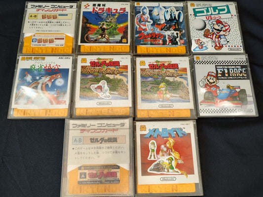 Junk, Wholesale lots of 10 Nintendo Famicom Disksystem games set-f1025-