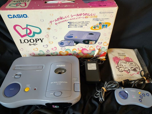 Casio Loopy My Seal Computer SV-100 Console System Japan w/Box set-g1122-