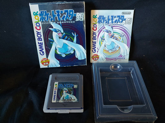 Pocket Monsters Silver Version Pokemon Gameboy cartridge set, working-g1125-