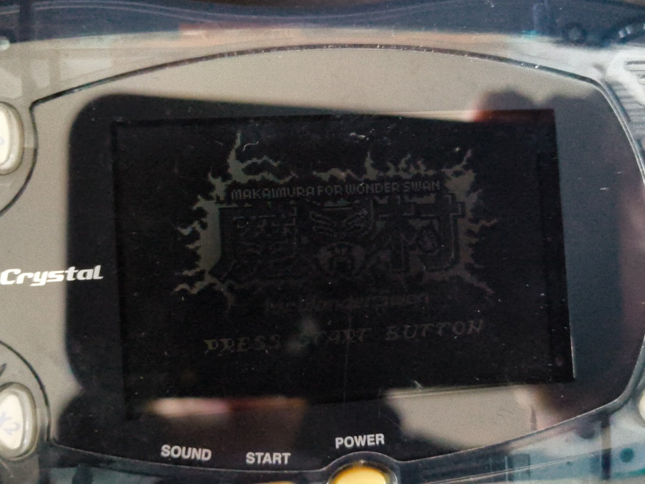 Bandai Wonder Swan Crystal Clear Black BANDAI Console,Boexed and Game set-h0117-