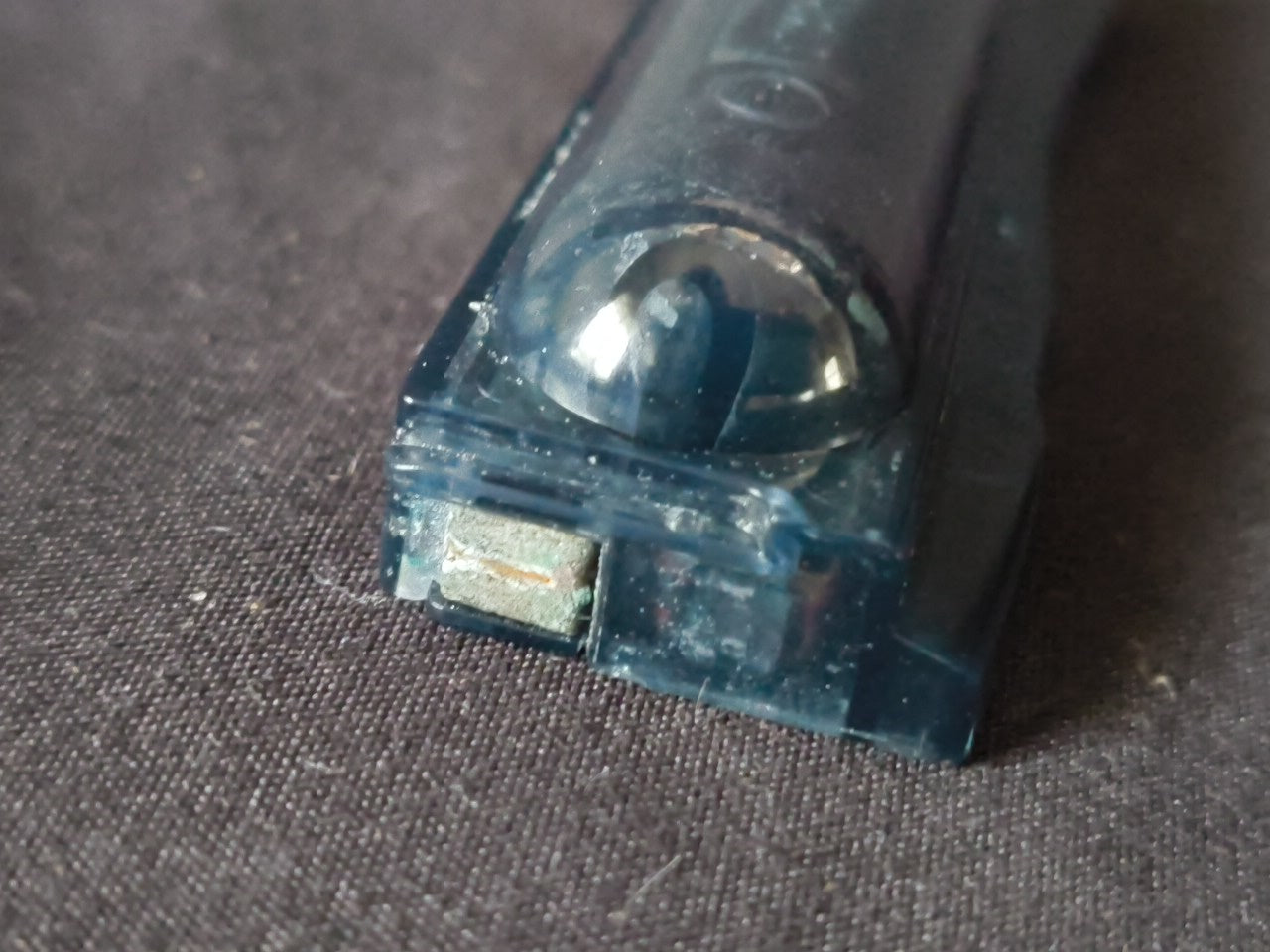 JUNK, Broken Wonder Swan Crystal Clear Black BANDAI WSC Handheld Console-h0117-1