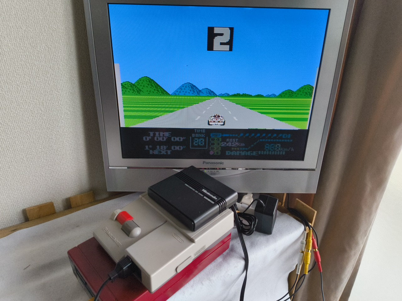 FAMICOM GRAND PRIX II 3D HOT RALLY FAMICOM (NES) Disk System set, tested-h0117-