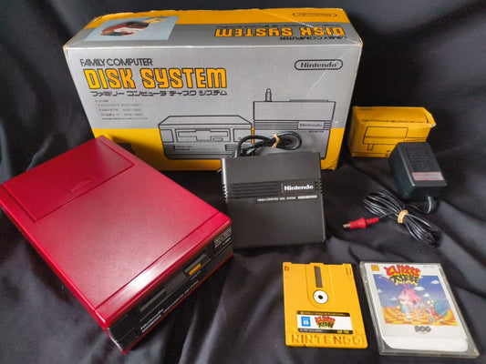 Nintendo Famicom Disk System(HVC-022) Console,RAM Adapter set, Working-gh0117-1
