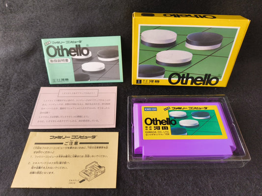 Othello Nintendo Famicom FC Cartridge w/Manual, Box Japan-h0118-