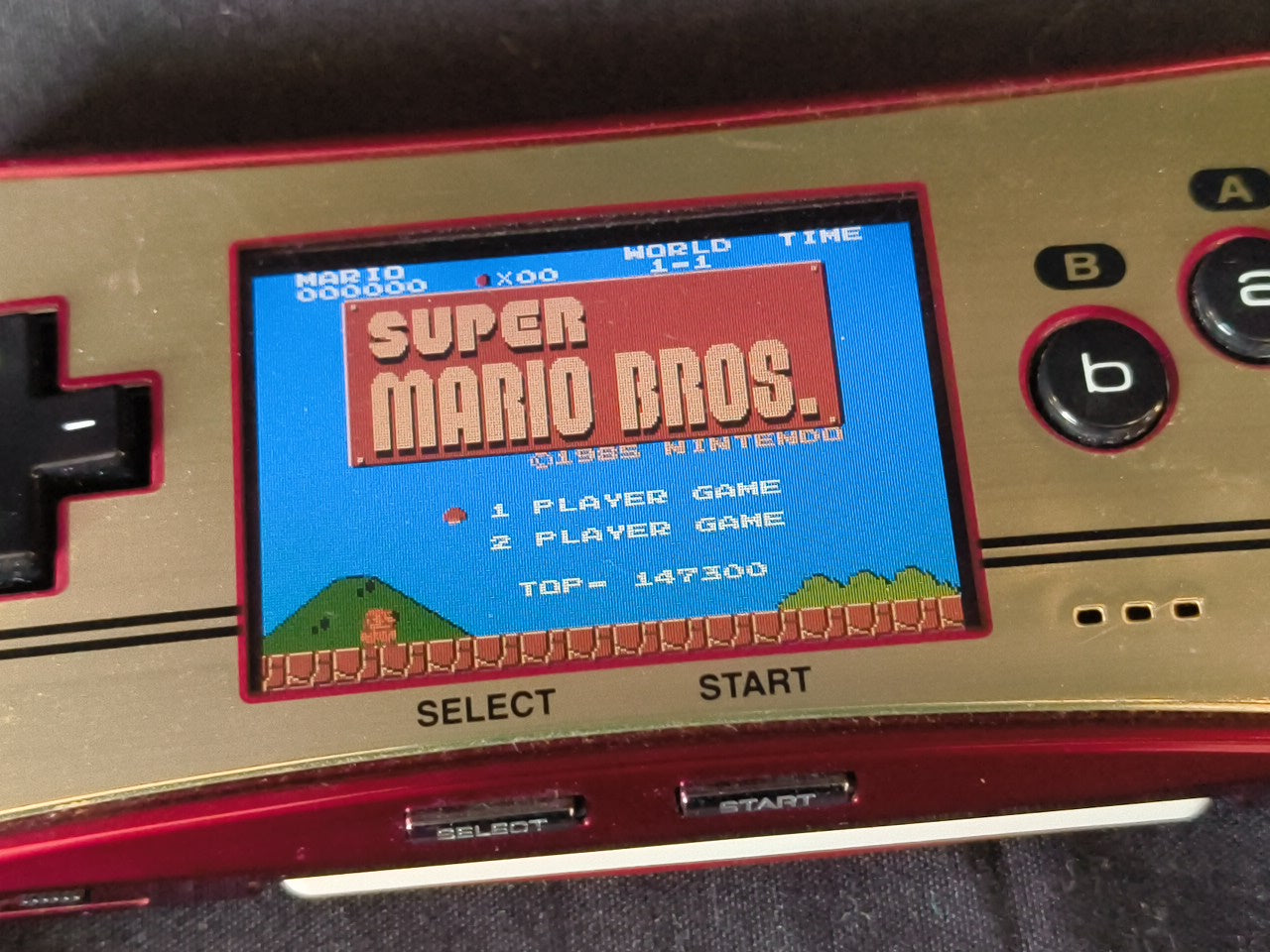 Nintendo Gameboy Micro Famicom 20th Anniversary Editon console OXY-001 set-h0112