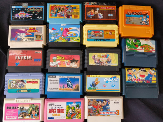 Wholesale lots of 18 Nintendo Famicom FC NES Game Cartridge set-h0122-