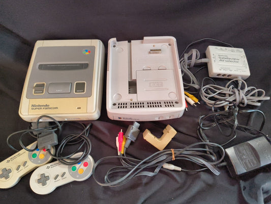 Nintendo Satellaview SHVC-029 and Accessories set Super Famicom console-h0130-1