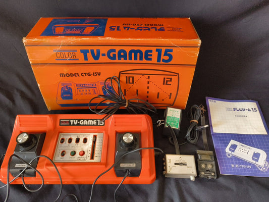 Nintendo TV GAME 15 (CTG-15V) console system, Manual and Box set. Working-h0130-