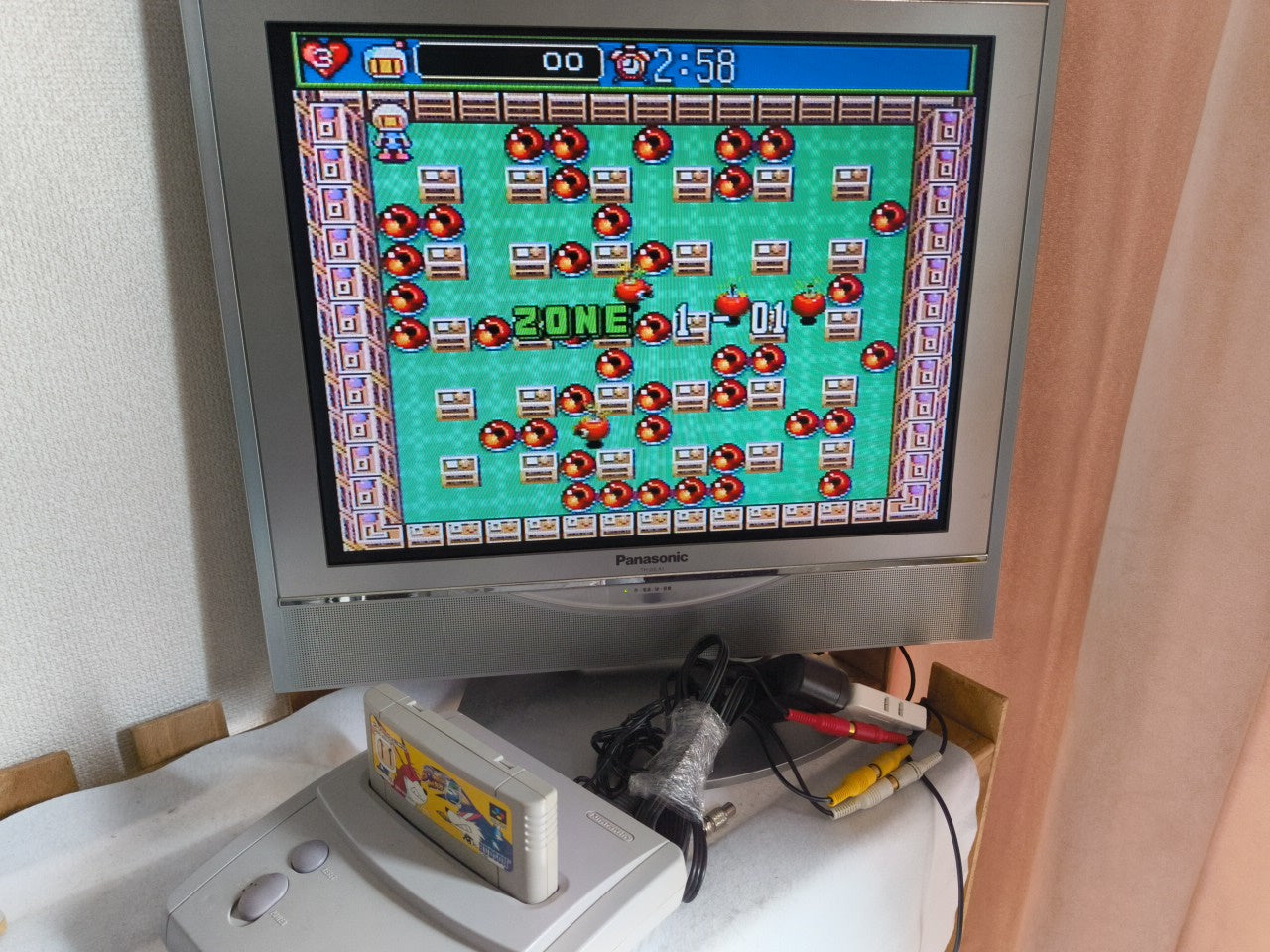 Bomber Man 5 Super Famicom SNES SFC Cartridge only/ Working-h0205-