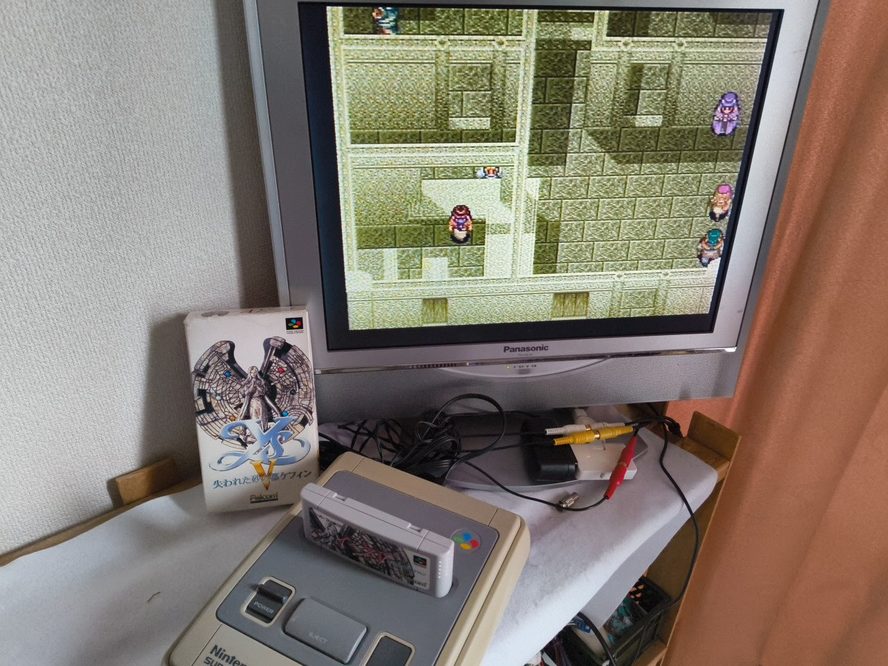 Ys 5 V Kefin Lost City Super Famicom SFC, w/Manual, Box, Working Japan-h0207-