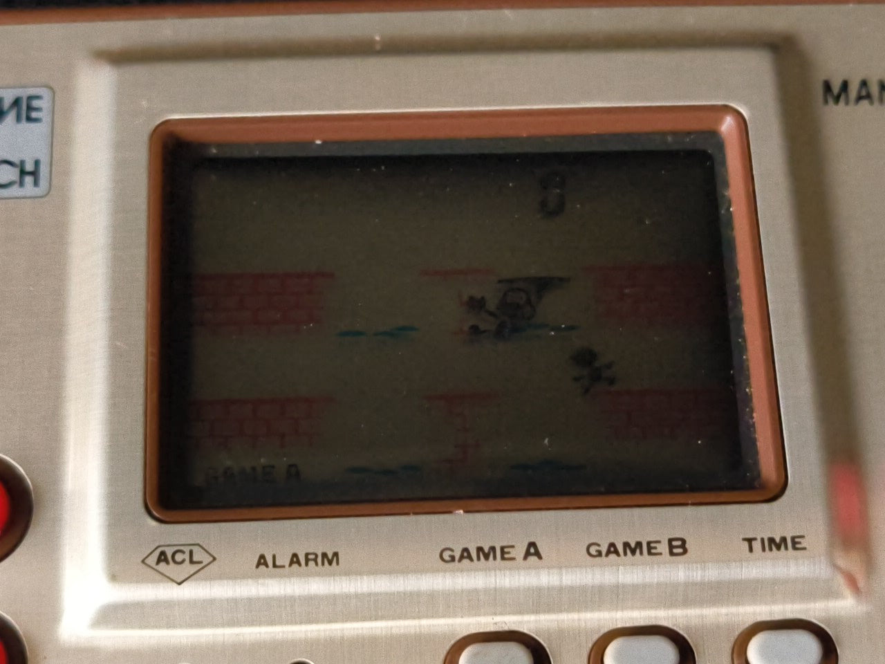 Vintage Nintendo Game & Watch Manhole (utility hole) Handheld game tested-h0212-