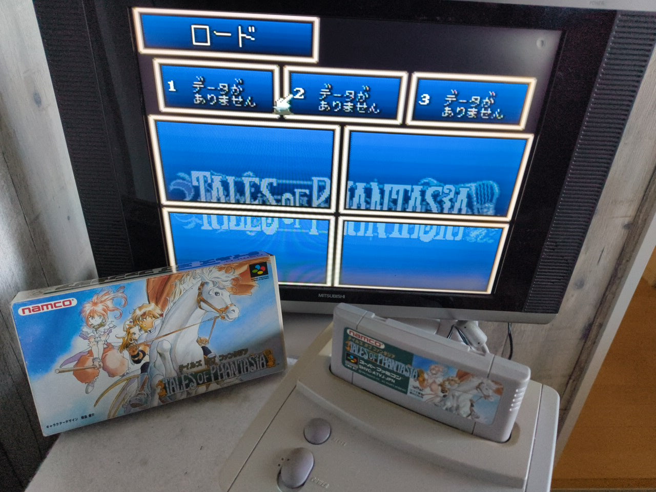 Tales of Phantasia Nintendo Super Famicom Game Cart w/Manual, Box Japan-h0220-