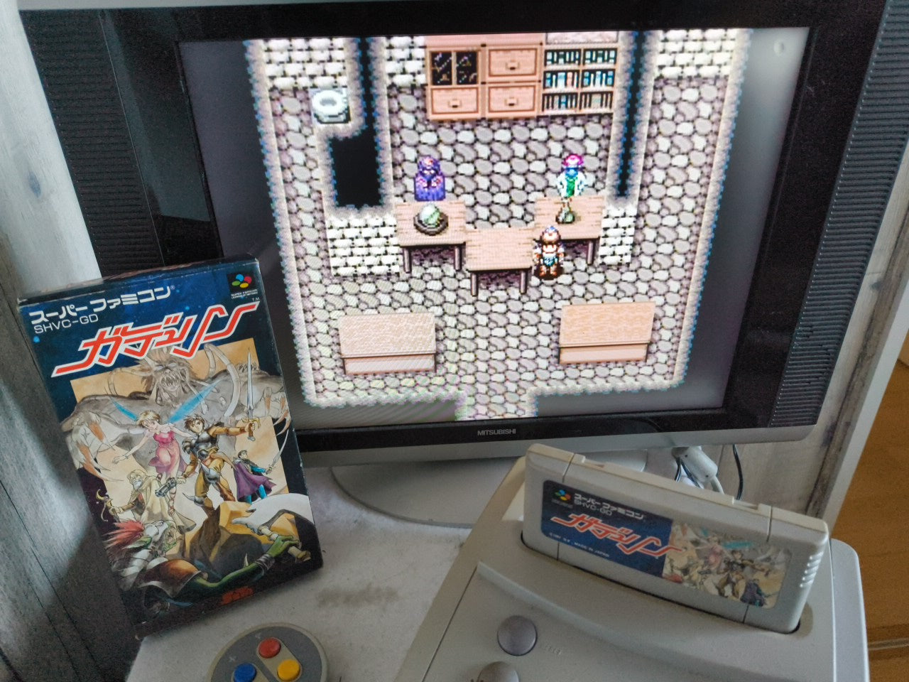 Gdleen Nintendo Super Famicom Cart w/Box Japan, working-h0220