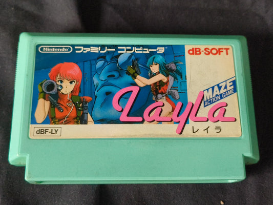 Layla The Iris Missions Nintendo Famicom FC NES Cartridge only, working-h0228-