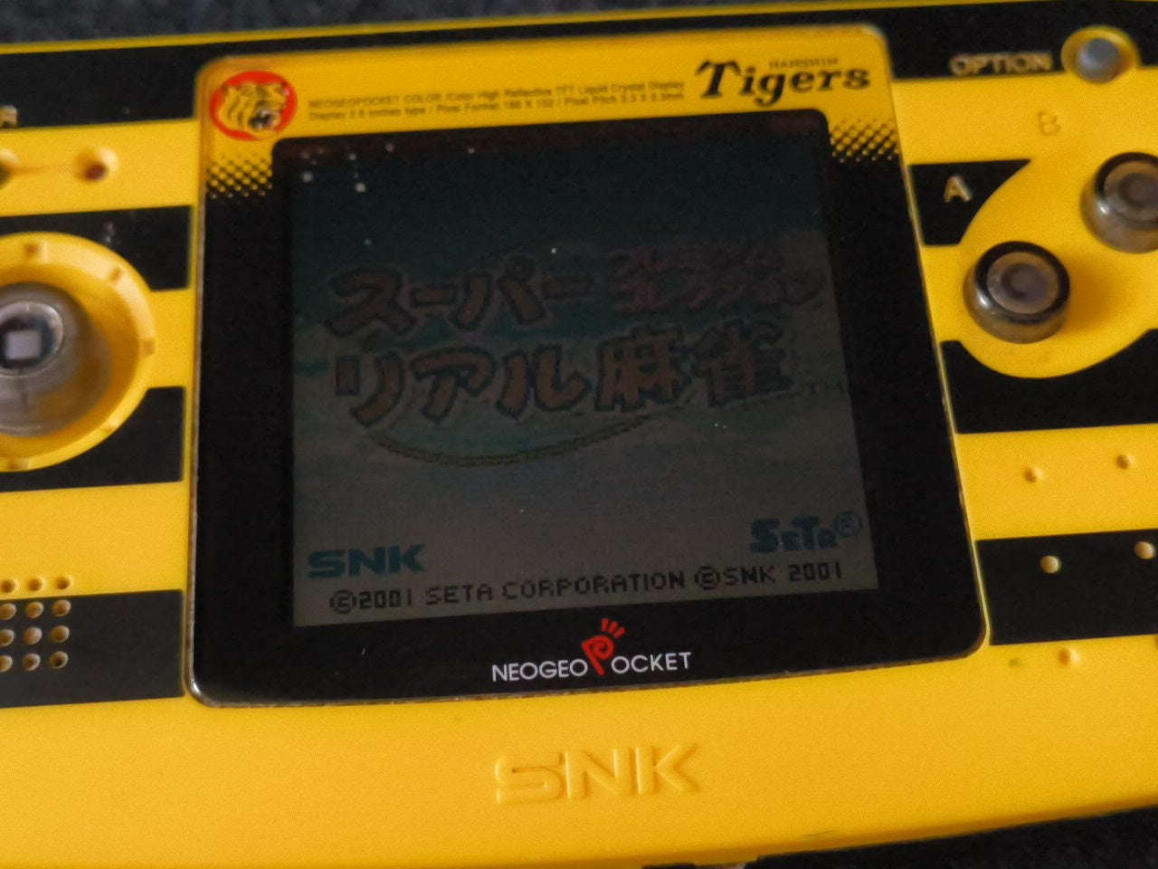SNK NEOGEO POCKET Color Ganbare Hanshin Tigers Version console, working-h0307-