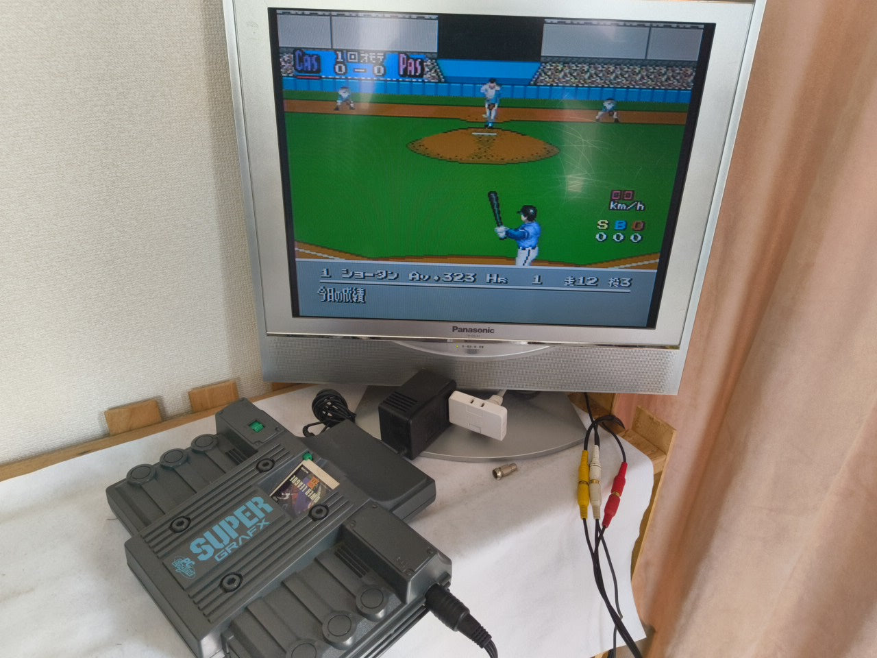 NEC PC Engine SuperGrafx TurboGrafx-16 PI-TG4 Console and Pad set, working-h0314