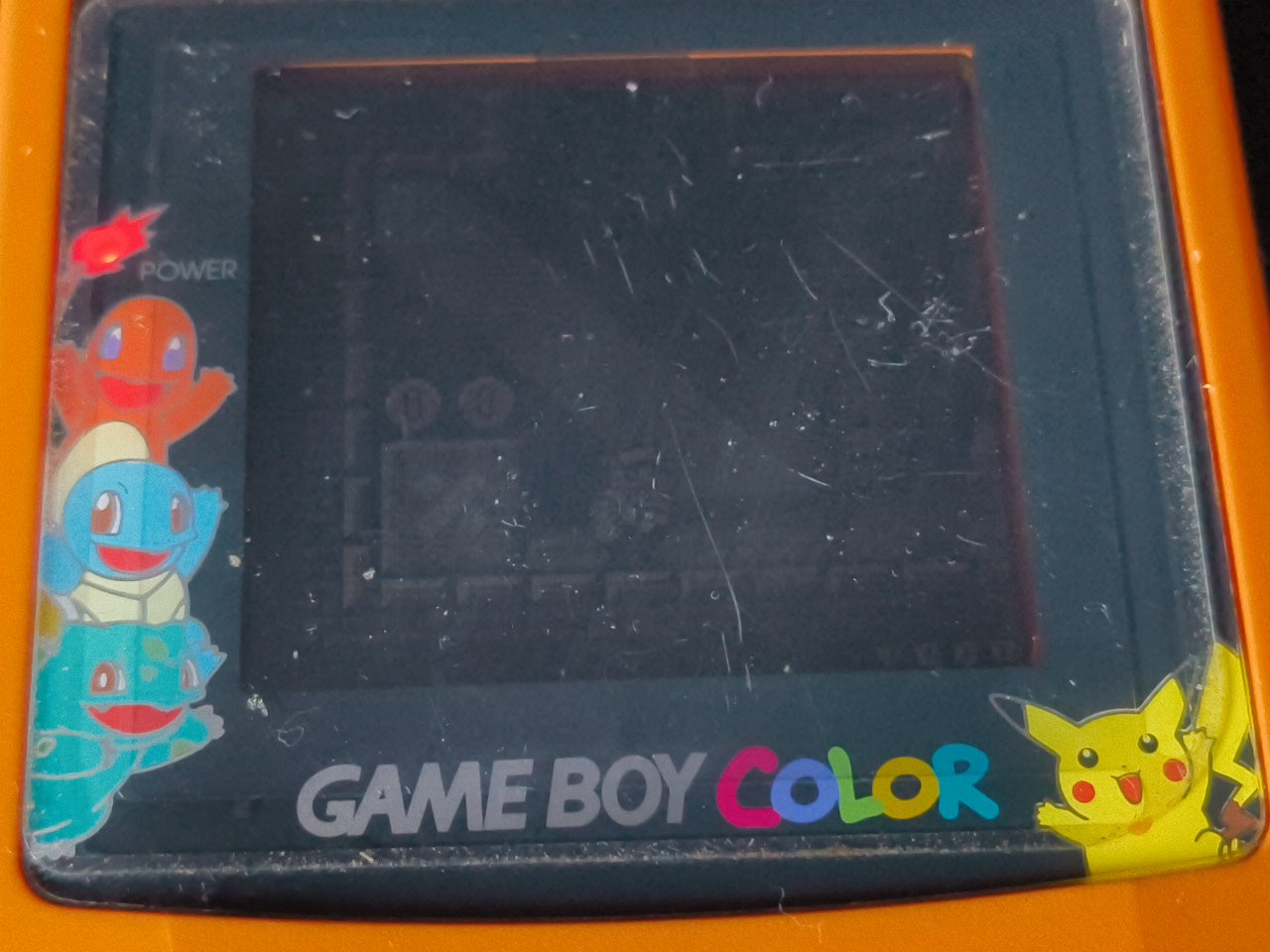 Nintendo Gameboy Color Pokemon Limited edition Orange color console -h0314-