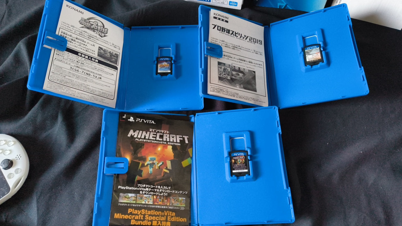 SONY PS Vita PCH-2000 Glacier White Console 1GB, w/Manual Box set,Working-h0317-