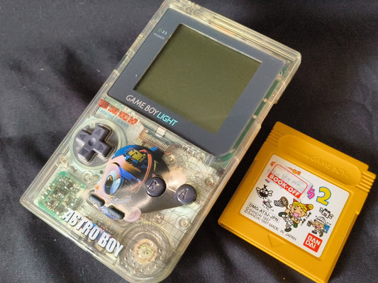 Nintendo Gameboy Light Limited ASTRO BOY Clear Edition console, Working-h0321-